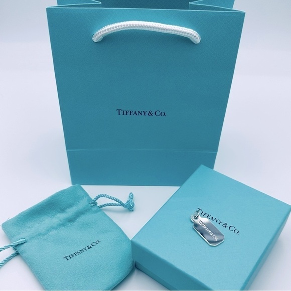 Tiffany & Co. Diamond Tag Charm in Silver with Original Packaging - Picture 7 of 7